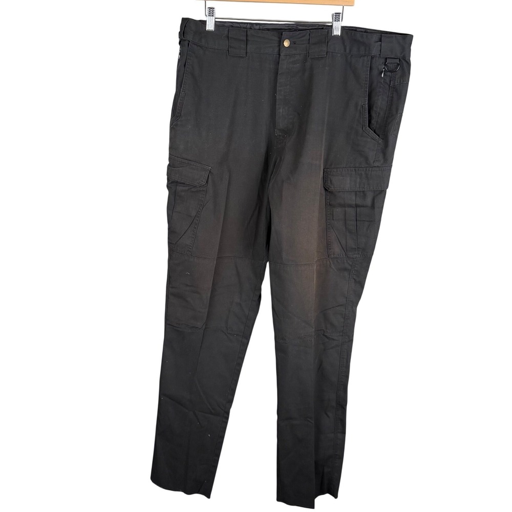 Galls TR2599 Tactical Cargo Pants Black Ripstop Mens 40x31 Multi Pocket Workwear